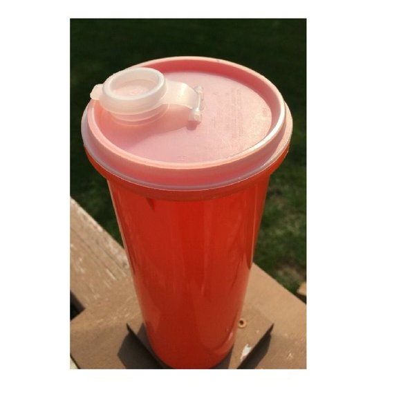 Vtg 1970'sTUPPERWARE Orange Slim Line Juice Water Drink 1 Qt Pitcher & Lid 262-3 - Picture 3 of 5